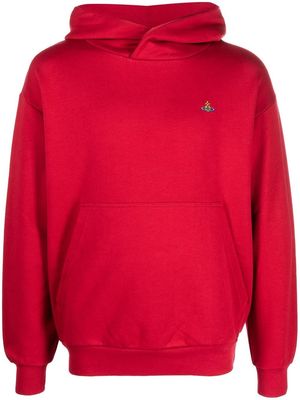 Vivienne Westwood Orb-logo long-sleeve hoodie - Red