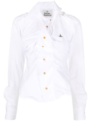 Vivienne Westwood Orb-logo long-sleeve shirt - White