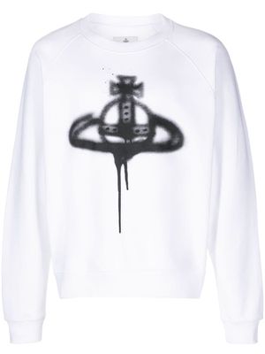 Vivienne Westwood Orb logo-print cotton sweatshirt - White