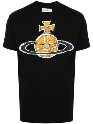 Vivienne Westwood Orb-logo-print cotton T-shirt - Black
