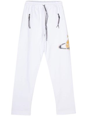 Vivienne Westwood Orb-logo-print jersey trousers - White