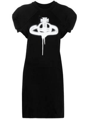 Vivienne Westwood Orb logo-print mini dress - Black