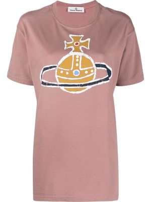 Vivienne Westwood Orb logo-print T-shirt - Pink