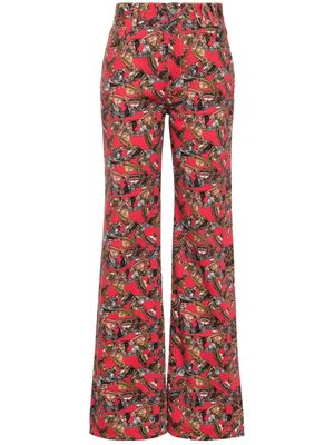 Vivienne Westwood Orb-logo straight-leg trousers - Red