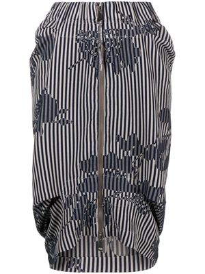 Vivienne Westwood Orb-patch cotton pencil skirt - Blue