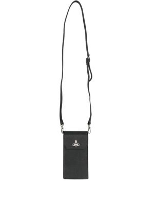 Vivienne Westwood Orb-plaque phone bag - Black