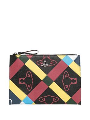 Vivienne Westwood Orb-print clutch bag - Multicolour
