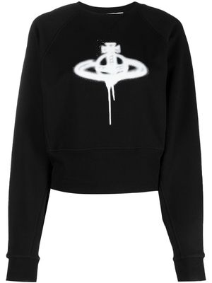 Vivienne Westwood Orb-print cotton sweatshirt - Black
