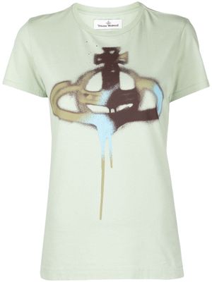 Vivienne Westwood Orb-print cotton T-shirt - Green