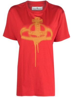 Vivienne Westwood Orb-print cotton T-shirt - Red