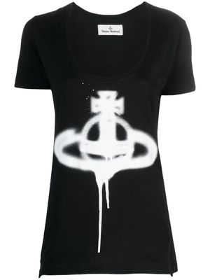 Vivienne Westwood Orb-print organic cotton T-shirt - Black