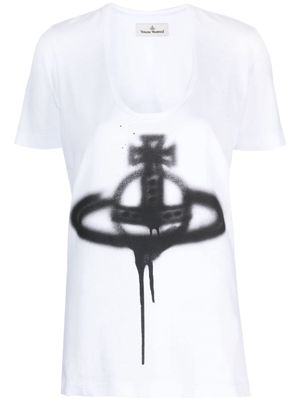 Vivienne Westwood Orb-print organic cotton T-shirt - White