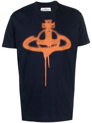 Vivienne Westwood Orb-print short-sleeved T-shirt - Blue