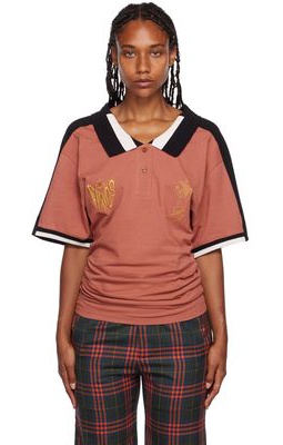 Vivienne Westwood Pink Striped Stefano Polo