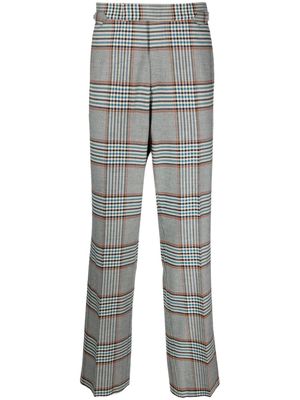 Vivienne Westwood plaid-check pattern straight-leg trousers - Blue