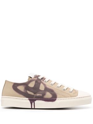 Vivienne Westwood Plimsoll 2.0 canvas sneakers - Neutrals