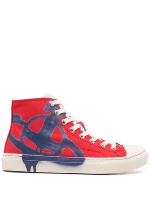 Vivienne Westwood Plimsoll high-top canvas - Red