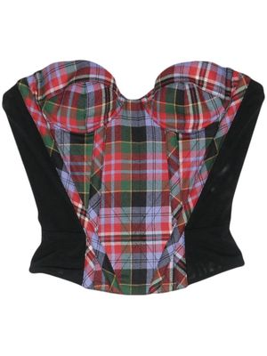 Vivienne Westwood Pre-Owned 2010s Archive Fargo tartan corset - Black