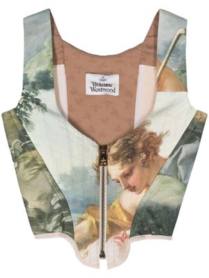 Vivienne Westwood Pre-Owned 2010s portrait-print corset top - Neutrals