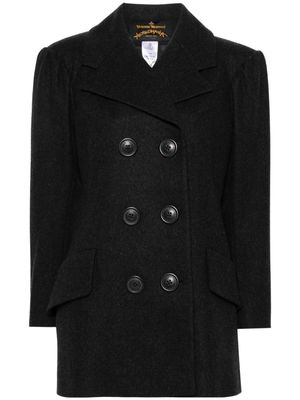 Vivienne Westwood Pre-Owned 2014-2015 double-breasted wool coat - Grey