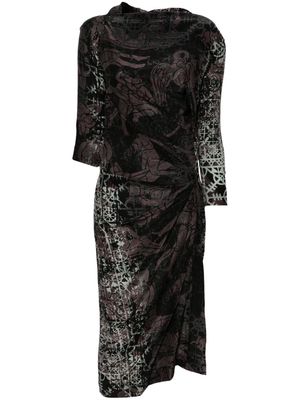 Vivienne Westwood Pre-Owned 2014-2015 graphic-print midi dress - Grey