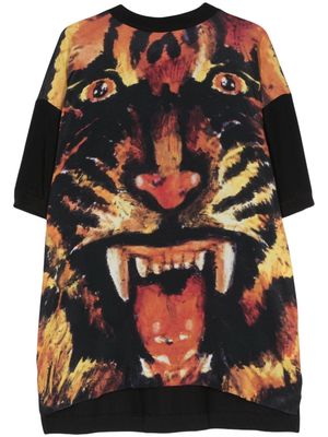 Vivienne Westwood Pre-Owned 2014s tiger-face print dress - Black