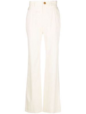 Vivienne Westwood Ray pinstripe straight-leg trousers - Neutrals
