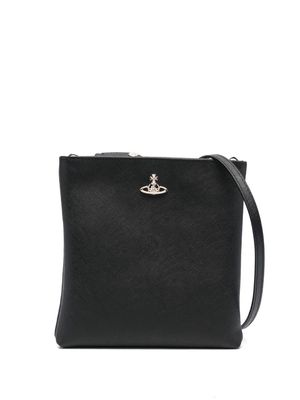 Vivienne Westwood Squire Square leather crossbody bag - Black