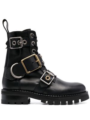 Vivienne Westwood stud-embellished combat boots - Black