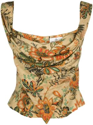 Vivienne Westwood Sunday floral-print top - Yellow
