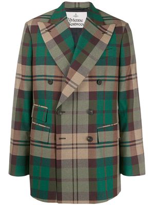Vivienne Westwood tartan pattern blazer - Green