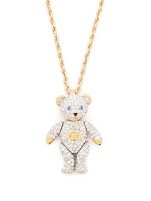 Vivienne Westwood teddy-pendant necklace - Gold