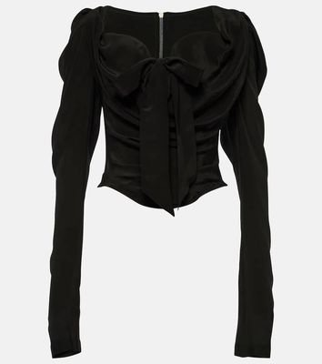 Vivienne Westwood Tie-detail silk top