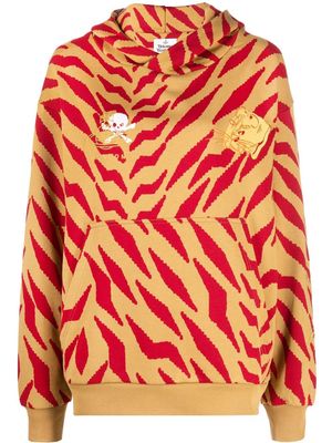 Vivienne Westwood tiger-stripes motif hoodie - Red