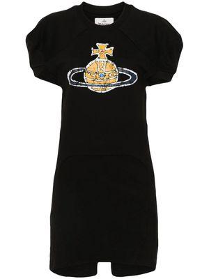 Vivienne Westwood Time Machine football mini dress - Black