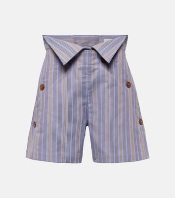 Vivienne Westwood W CJ striped high-rise cotton shorts