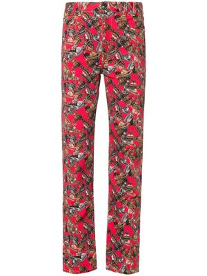 Vivienne Westwood W Harris low-rise straight-leg jeans - Red