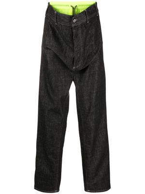 Vivienne Westwood Wreck layered straight leg jeans - Black