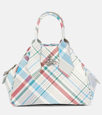 Vivienne Westwood Yasmine Small checked leather tote bag