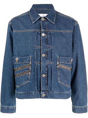 Vivienne Westwood zip-detailing denim jacket - Blue