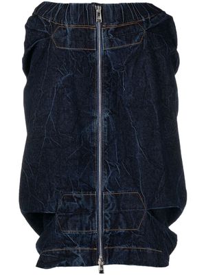 Vivienne Westwood zip-up denim skirt - Blue