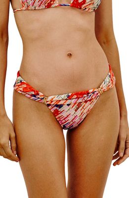 ViX Swimwear Bia Tube Bikini Bottoms in Red Multi