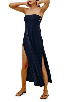 ViX Swimwear Ester Strapless Cover-Up Dress in Black