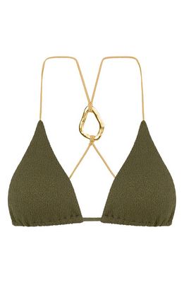 ViX Swimwear Firenze Adalia T-Back Bikini Top in Green