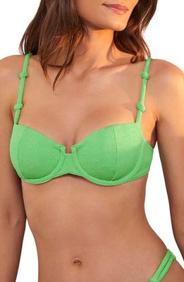 ViX Swimwear Firenze Edie Nissi Underwire Bikini Top in Light Green