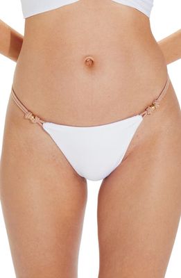 ViX Swimwear Gi Solid Cheeky Cut Bikini Bottoms in White