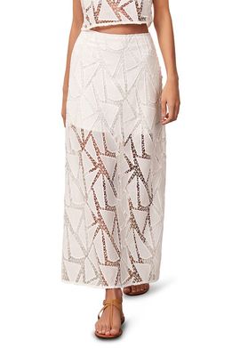 ViX Swimwear Juli High Waist Cover-Up Maxi Skirt in Off White