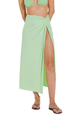 ViX Swimwear Karen Cover-Up Skirt in Lime