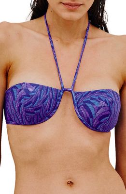 ViX Swimwear Leslie Dani Underwire Bikini Top in Purple Multi