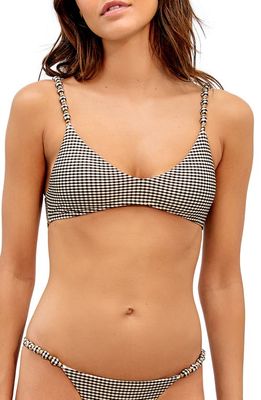 ViX Swimwear Lupita Beads Luli Gingham Bikini Top in Multi